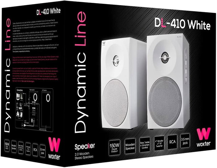 Woxter Dynamic Line DL-410 Altavoces 2.0 150W Blanco